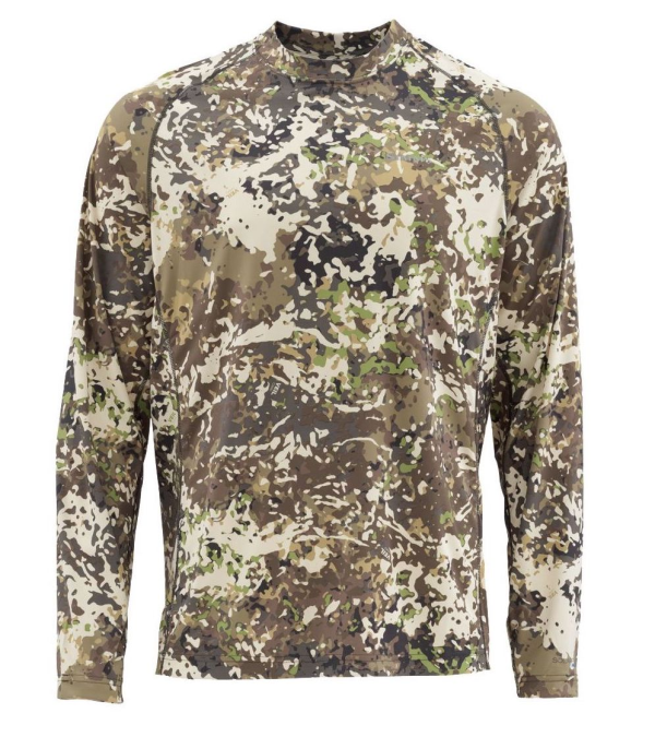Simms Solarflex Crewneck Print River Camo Simms Solarflex Crewneck Print River Camo